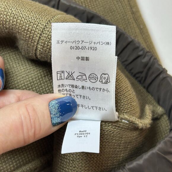 Eddie Bauer Women's Large Green Sweater Vest Military Army Style Full Zip Knit - Picture 8 of 12